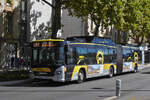 Scania Citywide LE HSL Naturgasantrieb, im Stadtverkehr von Grenoble im Einsatz.