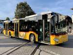 MB C2 hybrid '11605' vom PU Eurobus Häfliger, Sursee am 13.9.21 bei der Abfahrt beim Bahnhof Sursee.