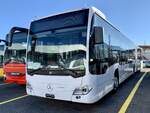 Fabrikneuer MB C2 G Ü hybrid '11740' für PostAuto Regie Delemont am 24.9.21 bei Interbus Kerzers.