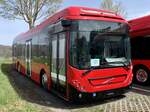 Neuer Volvo 7900 Hybrid Solobus 182 für BERNMOBIL am 13.4.22 bei Volvo in Münchenbuchsee.