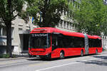 Volvo Hybridbus 212, auf der Linie 10, fährt am 11.06.2025 durch die Bundesgasse.