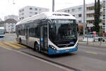 VBZ Nr. 634 (Volvo 7900H electric) am 18.1.2026 beim Bhf. Altstetten