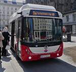 W 4791LO, Rampini, Hybrid Bus der Wiener Linien, unterwegs auf der Linie 3A, aufgenommen in Wien.