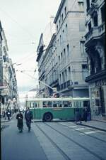 St.Etienne Trolleybus centre ville_03-04-1975