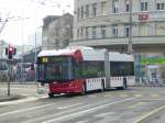 tpf - Trolleybus Nr.530 unterwegs auf der Linie 3 in Fribourg am 14.02.2015
