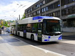 TL - Trolleybus Nr.855 unterwegs auf der Linie 6 in der Stadt Lausanne am 10.05.2016