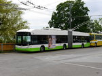 TransN - Trolleybus Nr.139 abgestellt neben den Bus/Tram Depot in Neuchâtel am 22.05.2016