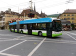 TransN - Trolleybus Nr.141 unterwegs auf der Linie 107 in den Strassen von Neuchâtel am 22.05.2016