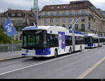 TL Lausanne - Hess Trolleybus Nr.841 unterwegs auf der Linie 2 in Lausanne am 06.09.2020