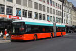 Hess Trolleybus 60, auf der Linie 1, bedient die Haltestelle beim Guisan Platz. Die Aufnahme stammt vom 25.09.2021.