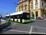 TransN - Hess Trolleybus Nr.135 unterwegs in Neuchâtel am 03.05.2022