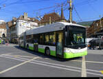 TransN - Hess Trolleybus Nr.136 unterwegs in Neuchâtel am 03.05.2022