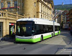 TransN - Hess Trolleybus Nr.137 unterwegs in Neuchâtel am 03.05.2022