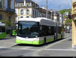 TransN - Hess Trolleybus Nr.140 unterwegs in Neuchâtel am 03.05.2022