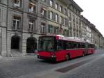 Hess Trolleybus mit der Betriebsnummer 09 auf der Linie 12 an der Kramgasse in Bern.