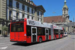 Hess Trolleybus 21 fährt am 08.07.2022 als Dienstfahrt zur Haltestelle beim Bahnhof Bern.