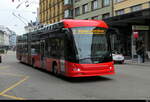 VB Biel - Hess Trolleybus Nr.100 Unterwegs auf der Linie 3 in der Stadt Biel am 04.11.2025