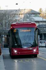HESS Lighttram 25 DC 41 von BERNMOBIL am 26.2.22 nach dem Bollwerk.