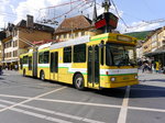 TransN Neuchàtel - NAW Trolleybus Nr.116 unterwegs auf der Linie 102 in der Stadt Neuchàtel am 10.05.2016