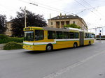 TransN - Trolleybus Nr.113 unterwegs auf der Linie 101 in den Strassen von Neuchâtel am 22.05.2016