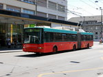VB Biel - Trolleybus Nr.81 unterwegs auf der Linie 1 in der Stadt Biel am 10.07.2016