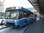 VBL - NAW-Hess Trolleybus Nr.186 unterwegs auf der Linie 7 am 08.09.2008