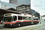 VBSG St. Gallen Nr. 163 NAW/Hess Gelenktrolleybus am 22. April 2009 St. Gallen, Bahnhof