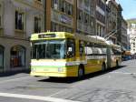 TN - NAW Hess Trolleybus Nr.109 unterwegs auf der Linie 1 in der Stadt Neuchatel am 03.10.2009