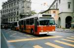 Aus dem Archiv: TL Lausanne - Nr. 765 - NAW/Lauber Trolleybus am 15. April 1998 in Lausanne, Place Riponne