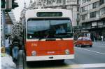 Aus dem Archiv: TL Lausanne - Nr. 770 - NAW/Lauber Trolleybus am 22. August 1998 in Lausanne, Bel-Air