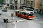 Aus dem Archiv: TL Lausanne - Nr. 781 - NAW/Lauber Trolleybus am 7. Juli 1999 in Lausanne, Place Riponne