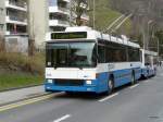 VBL - NAW-Hess Trolleybus Nr.266 unterwegs auf der Linie 1 in Kriens-Obernau am 16.03.2013