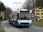 VBL - NAW-Hess Trolleybus Nr.272 unterwegs auf der Linie 1 in Kriens-Obernau am 16.03.2013