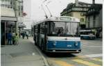 Aus dem Archiv: TF Fribourg Nr. 38 Saurer/Hess Trolleybus am 3. April 1999 Fribourg, Bahnhof