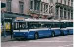 Aus dem Archiv: TF Fribourg Nr. 34 Saurer/Hess Trolleybus am 3. April 1999 Fribourg, Bahnhof