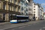 Tschechische Republik / Ostrava: Solaris Trollino 12 AC, ein O-Bus mit der Wagennummer 3701, aufgenommen im Juni 2014 in der Nähe vom Bahnhof (Straßenname: Nádražní) von