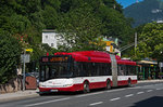Salzburg Solaris Trollino 18 Wagen 306 als Linie 10, Äußerer Stein, 23.06.2016.