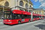 Solaris Trollino, stand am Bahnhof in Budapest.