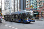New Flyer Trolleybus E60LFR 2571 unterwegs in Vancouver.