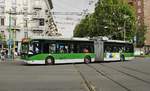Trolleybus Milano: Van Hool New AG 300 T (Elektrik Kiepe) Nr. 739 am 03.05.2019 an der Piazza Calazzo