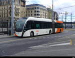 tpg - VanHool Trolleybus Nr.1605 unterwegs auf der Linie 3 in der Stadt Genf am 24.03.2024