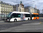 tpg - VanHool Trolleybus Nr.1610 unterwegs auf der Linie 19 in der Stadt Genf am 24.03.2024