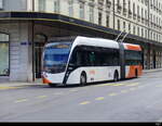 tpg - VanHool Trolleybus Nr.1640 unterwegs auf der Linie 3 in der Stadt Genf am 24.03.2024