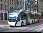 tpg - VanHool Trolleybus Nr.1647 unterwegs in der Stadt Genf am 24.03.2024