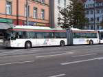 Esslingen : dritte deutsche Stadt wo noch O-Busse im einsatz sind. Hier Wagen 210 am 27/09/08.