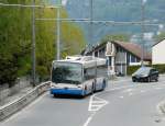 VMCV - VanHool Trolleybus Nr.08 unterwegs in Villeneuve am 01.05.2012