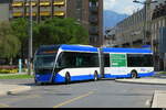 VMCV - VanHool Trolleybus Nr.801 VD unterwegs in Vevey am 15.08.2026