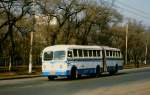Gelenk-O-Bus in Harbin (China), aufgenommen am 29.