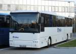 VDL Bova steht mit neuer rebus Regionalbus Rostock Werbung in Hhe Rostock Hauptbahnhof/Sd abgestellt.17.11.2013