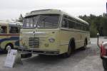 Anllich des Dampftages am Piesberg in Osnabrck wurde am 1.9.2013 auch  der alte Traditionsbus, ein Bssing 4500, gezeigt.